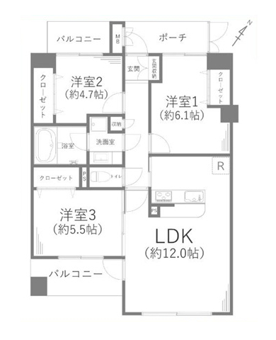 上鶴間本町9丁目　ラフィネグランヒルズ町田南